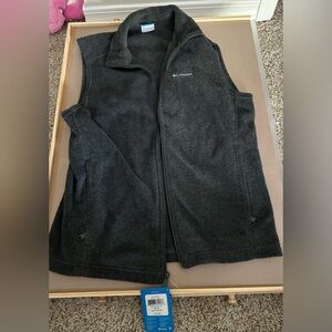 Columbia Mens S Sleeveless Full Zip Up Fleece Vest